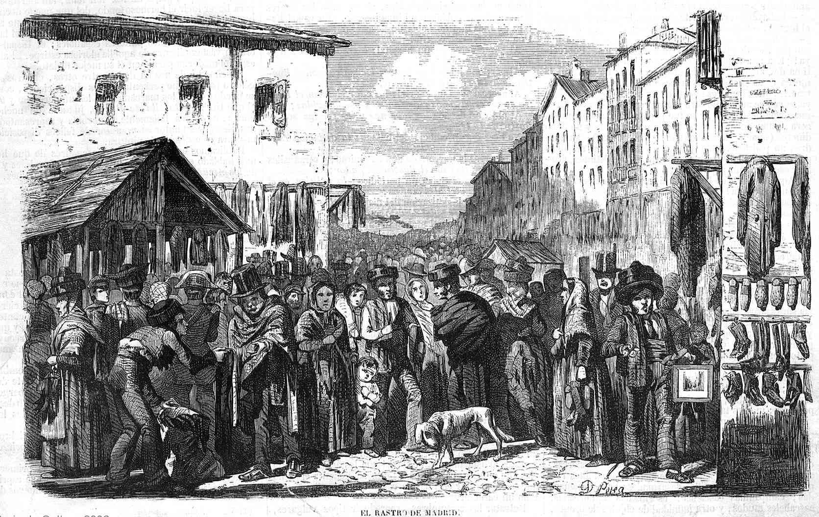 El rastro de Madrid en 1859