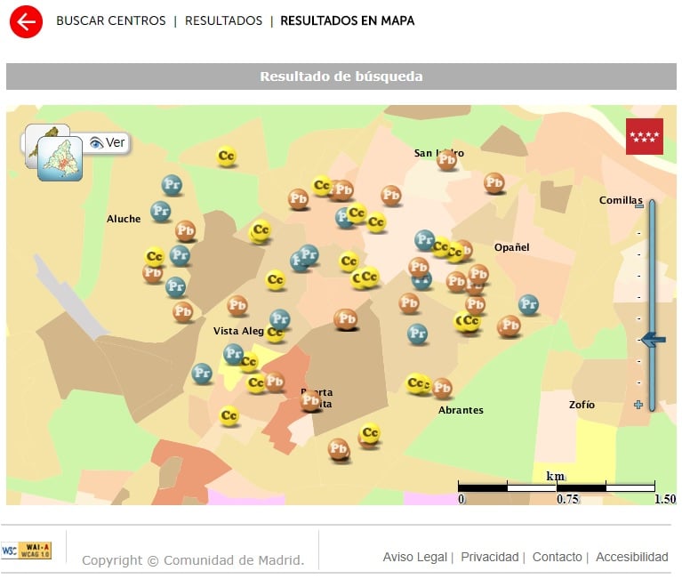 buscador de colegios madrid comunidad de madrid publicos privados concertados